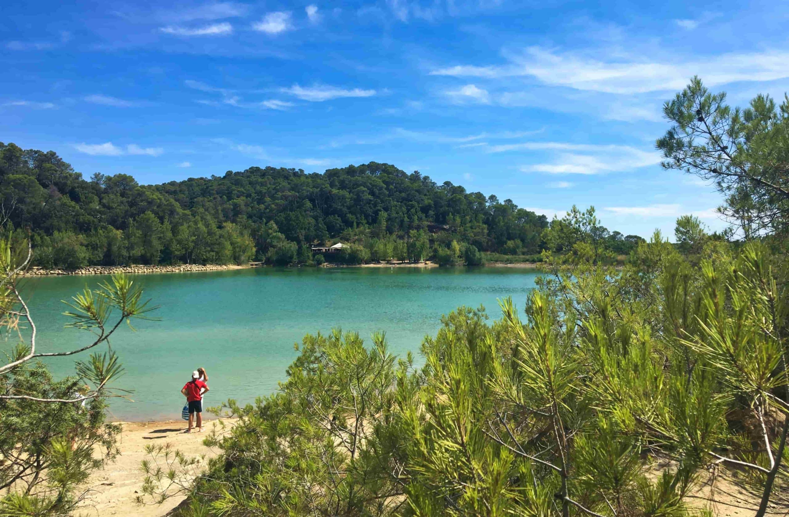 Baignade au lac de Cécelès dans l'Hérault